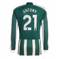 Koszulka piłkarska Manchester United Antony #21 Strój wyjazdowy 2023-24 tanio Długi Rękaw